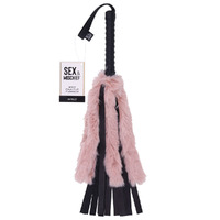 Sex & Mischief Brat Faux Fur Flogger  50cm Whip With  Faux Feather Sex & Mischief Brat Faux Fur Flogger  50cm Whip With  Faux Feather
