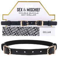 Sex & Mischief Double Buckle Day Collar  Collar