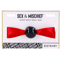 Sex & Mischief Amor Satin Ball Gag / Mouth Restraint