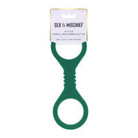 Sex & Mischief Indica Small Silicone Cuffs Green Small Restraints