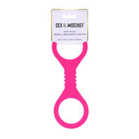 Sex & Mischief Small Hot Pink Silicone Cuffs Hot Pink Small Restraints