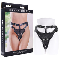 Sportsheets Aurora High Waisted Strap On  Adjustable Strap On Harness (No Probe Included) Sportsheets Aurora High Waisted Strap On  Adjustable Strap On Harness (No Probe Included)