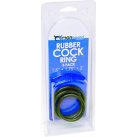 Manbound Rubber Cock Ring 3 Pack Manbound Rubber Cock Ring 3 Pack