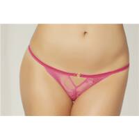Lace Heart Open Crotch Panty XL