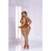 Bed Of Roses Babydoll Set 1X/2X