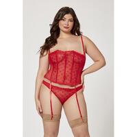 Two Piece Bustier/Panty Set1X/2X