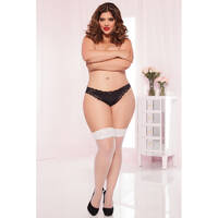 Sheer Lace Thigh High Osx