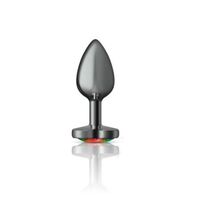 Butt Plug W Heart Rainbow Jewel Small