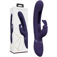 Vive Mika   23.2cm Usb Rechargeable Rabbit Vibrator With Flapping Shaft