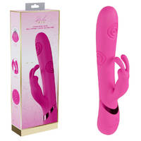 VIVE Mimi - Pink Pink 25 cm USB Rechargeable Vibrating & Tapping Rabbit Vibrator