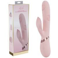 VIVE Fronda - Pink Pink 25 cm USB Rechargeable Tapping Rabbit Vibrator
