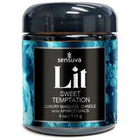 Lit Sweet Temptation Luxury Massage Candle 4oz. (118 ml)