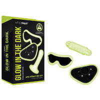 Whipsmart Glow In The Dark 4Pc Strap On Set Glow In Dark 15.2cm Strap On With Eye Mask & Rope Whipsmart Glow In The Dark 4Pc Strap On Set Glow In Dark 15.2cm Strap On With Eye Mask & Rope