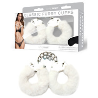Whipsmart Classic Furry Cuffs   Furry Restraints With Bonus Eye Mask