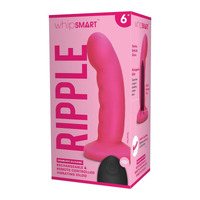 Whipsmart 6" Ripple Rechargeable & Remote Controlled Vibrating Dildo  15.2cm Usb Rechargeable Dildo With Wireless Remote