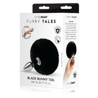 Whipsmart Furry Tales  Bunny Tail Metal 6.3cm Butt Plug With  Bunny Tail