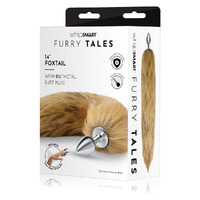 Whipsmart Furry Tales 14"  Fox Tail Metal 6.3cm Butt Plug With  Fox Tail
