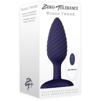 4" Wicked Twister Vibrating Butt Plug