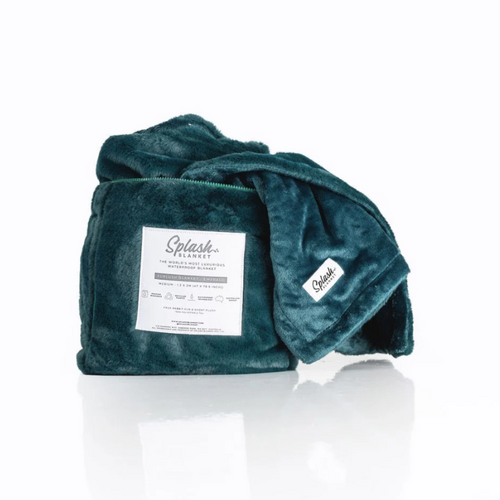 Furlush Splash Blanket Large Emerald Green