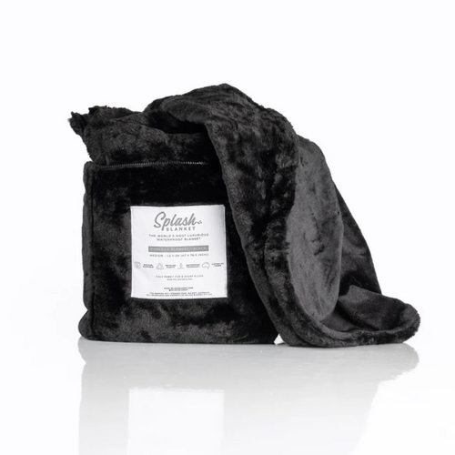 Furlush Splash Blanket Small Black