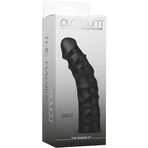 8" Raging Silicone Cock