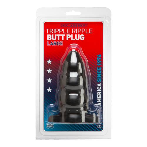 Triple Ripple Butt Plug Large ()