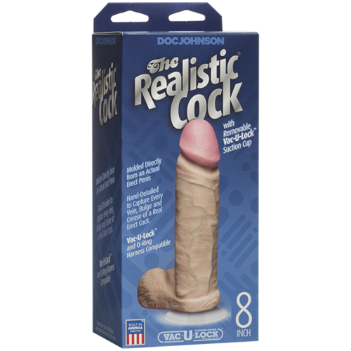 8" Realistic Cock + Balls