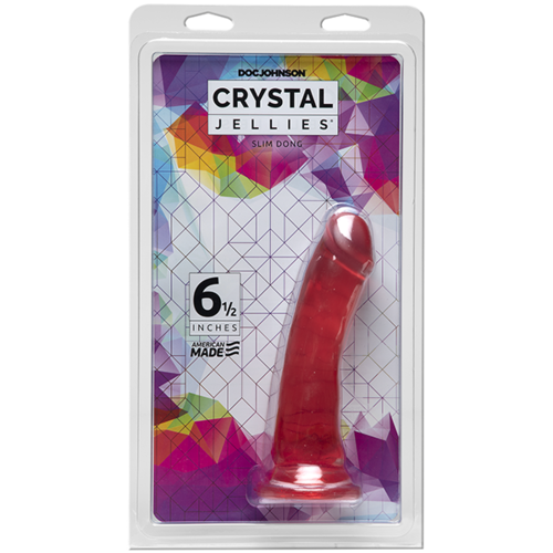 6.5"  Slim Translucent Cock 