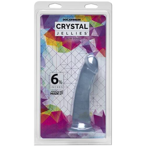 6.5" Slim Translucent Cock 
