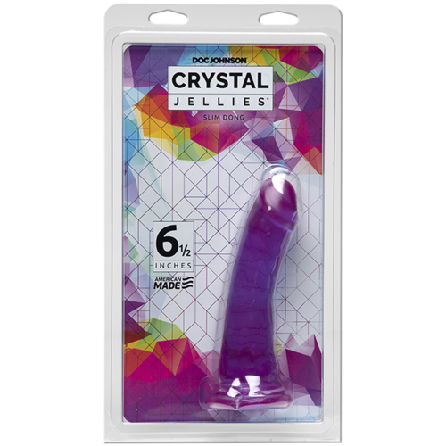 6.5"  Slim Translucent Cock 