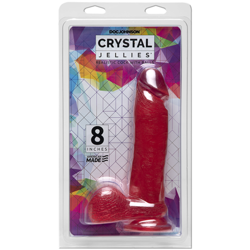 8" Realistic Translucent Cock 