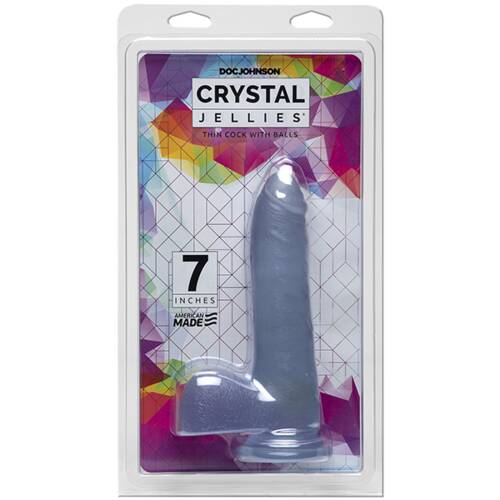 7" Slim Translucent Cock + Balls