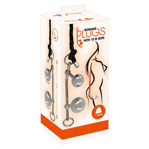 Bondage Plug With 10M Rope