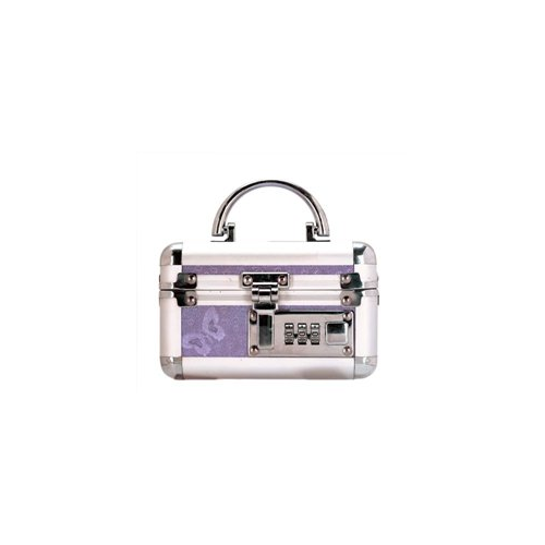LOCKABLE VIBRATOR CASE - Purple - Mini