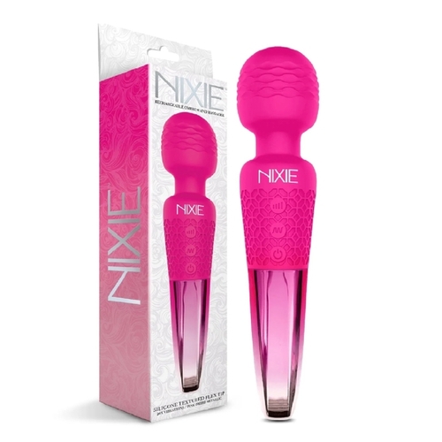 NIXIE  Rechargeable Wand Massager, Pink Ombre Metallic