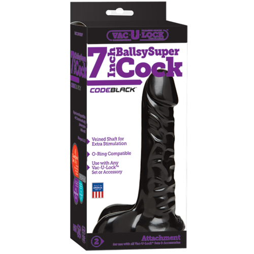 7" CODE BLACK Ballsy  Super Cock