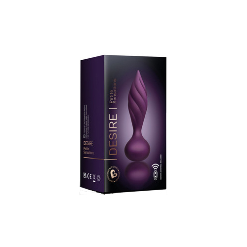 Petite Sensation Desire Butt Plug  w Remote Purple