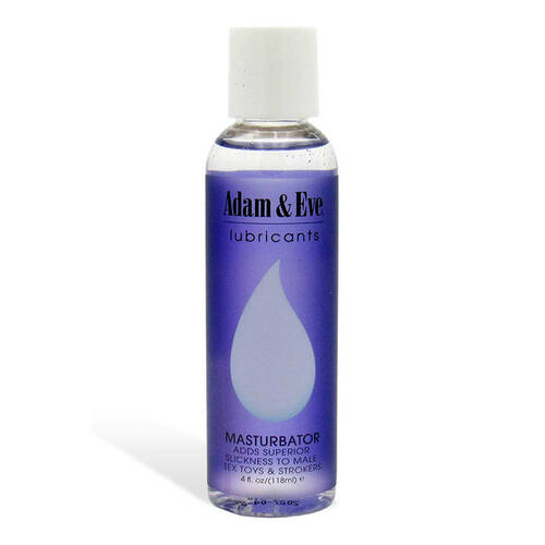 Adam & Eve MASTURBATOR LUBE - 118 ml Water Based Lubricant - 118 ml (4 oz) Bottle