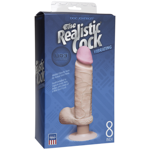 8" Dual Density Vibrating Cock
