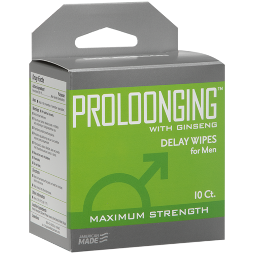 Proloonging Delay Wipes for Men - 10 Pack