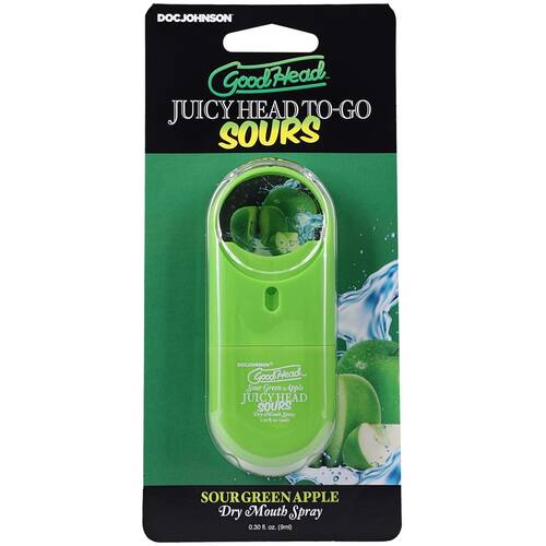 GoodHead - Juicy Head Dry Mouth Spray To-Go - Sour Green Apple - .30 fl. oz.
