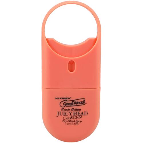 GoodHead Juicy Head Cocktails Dry Mouth Spray To-Go Peach Bellini .30 fl. oz