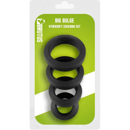 Big Bulge Silicone Cock Rings x4
