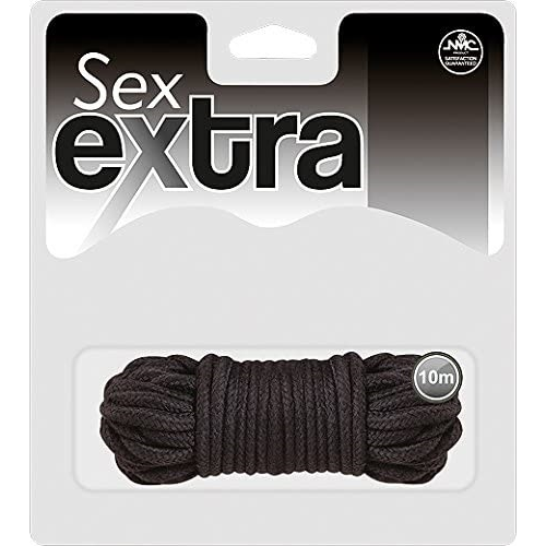 SEX EXTRA  10 METER COTTON ROPE IN BLACK