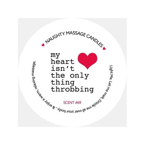 Massage Candle 1.7 oz Throbbing Heart Scent Nos. 69