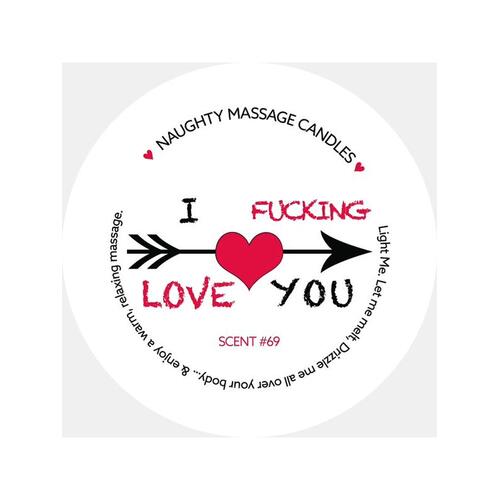 Massage Candle 1.7 oz I F-ing Love You Scent Nos. 69