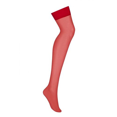S800 Sheer Stockings Red L/XL