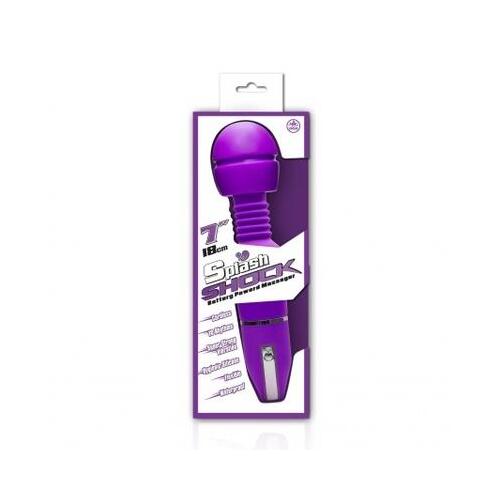 Splash Shock 7" Silicone Wand Purple