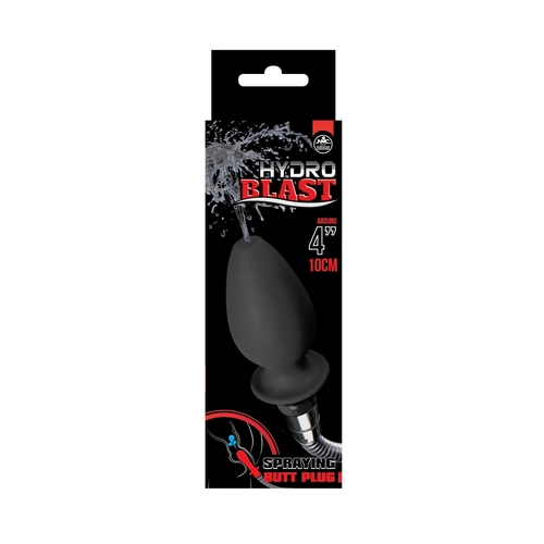 Hydro Blast 4" Silicone Douche Black