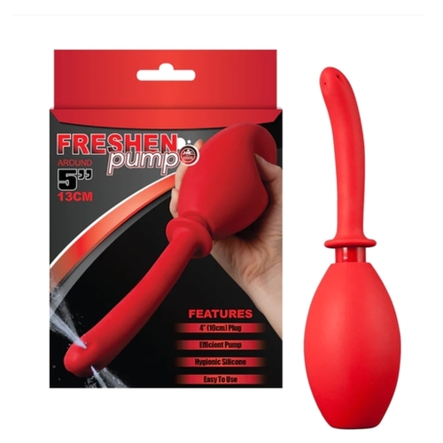 Freshen Douche 5" Silicone Red